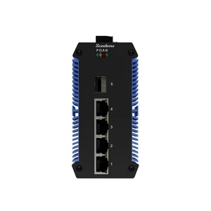 XPTN-9000-65-1GX4GP-X Switch Công nghiệp Scodeno 5 cổng 1*1000 Base-X, 4*10/100/1000 Base-T PoE